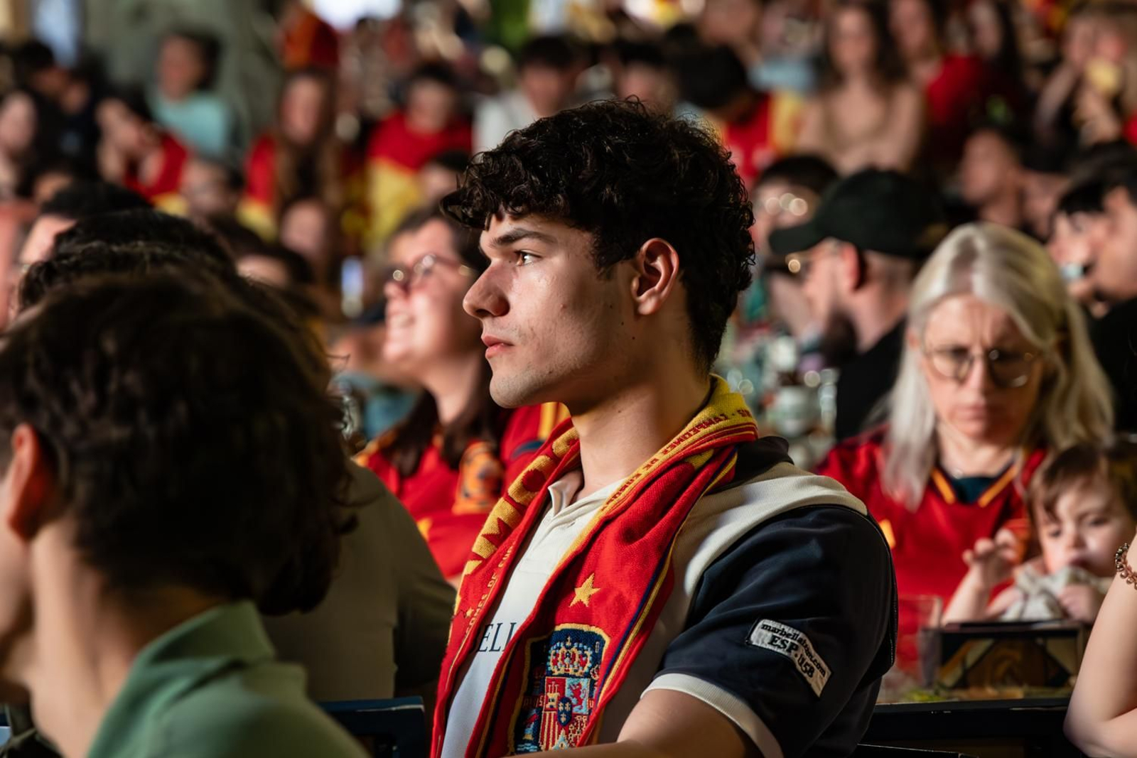 La euforia jiennense por la victoria de España, imágenes