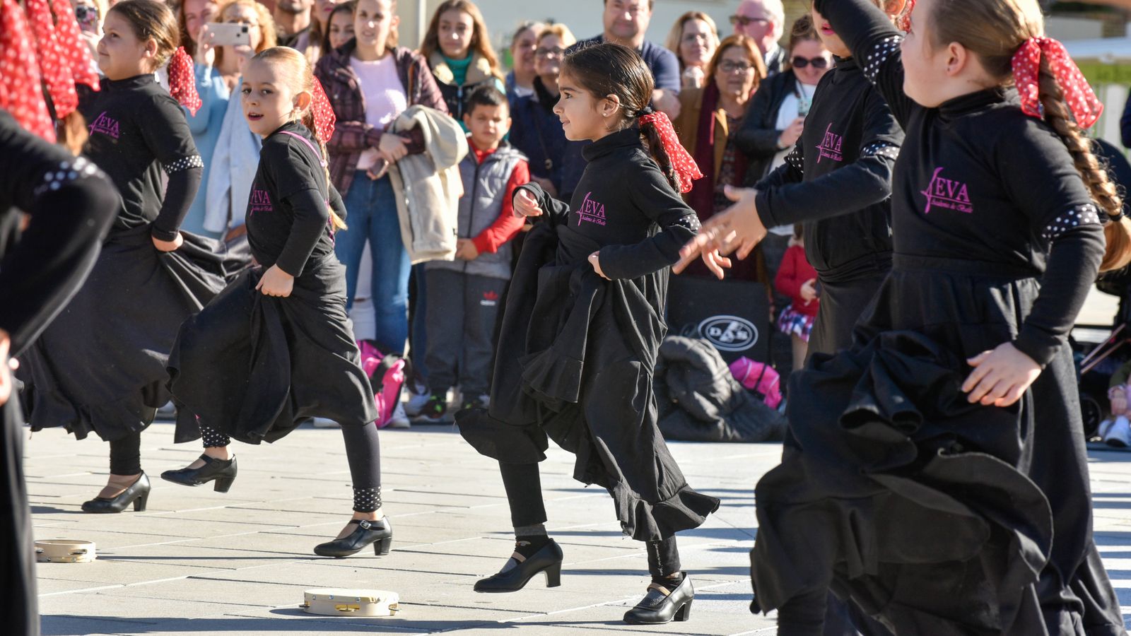 Flash mob flamenco en la Plaza de la Constitución de La Línea