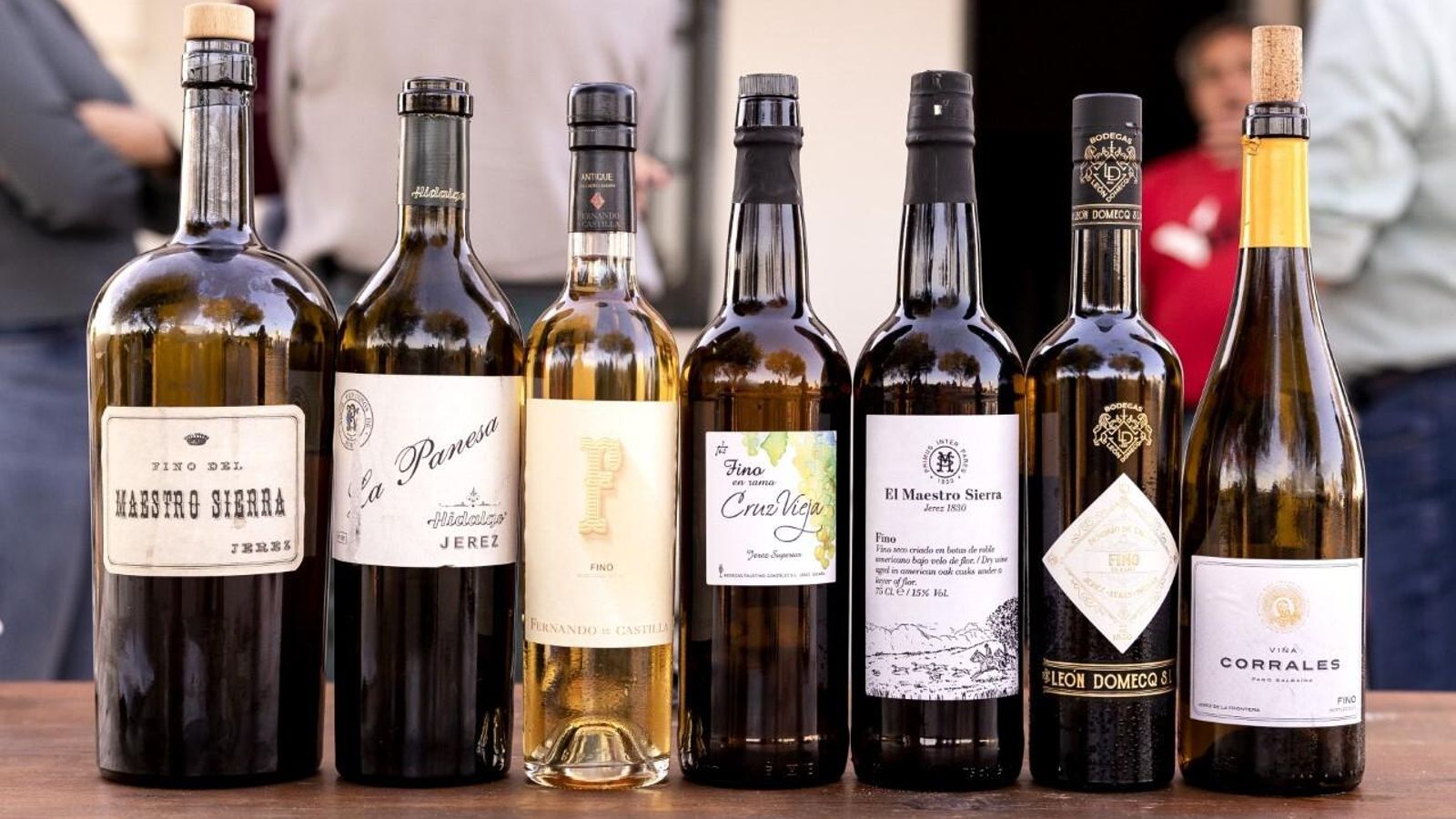 Vinos Finos catados en el evento celebrado en Viña La Zarzuela.