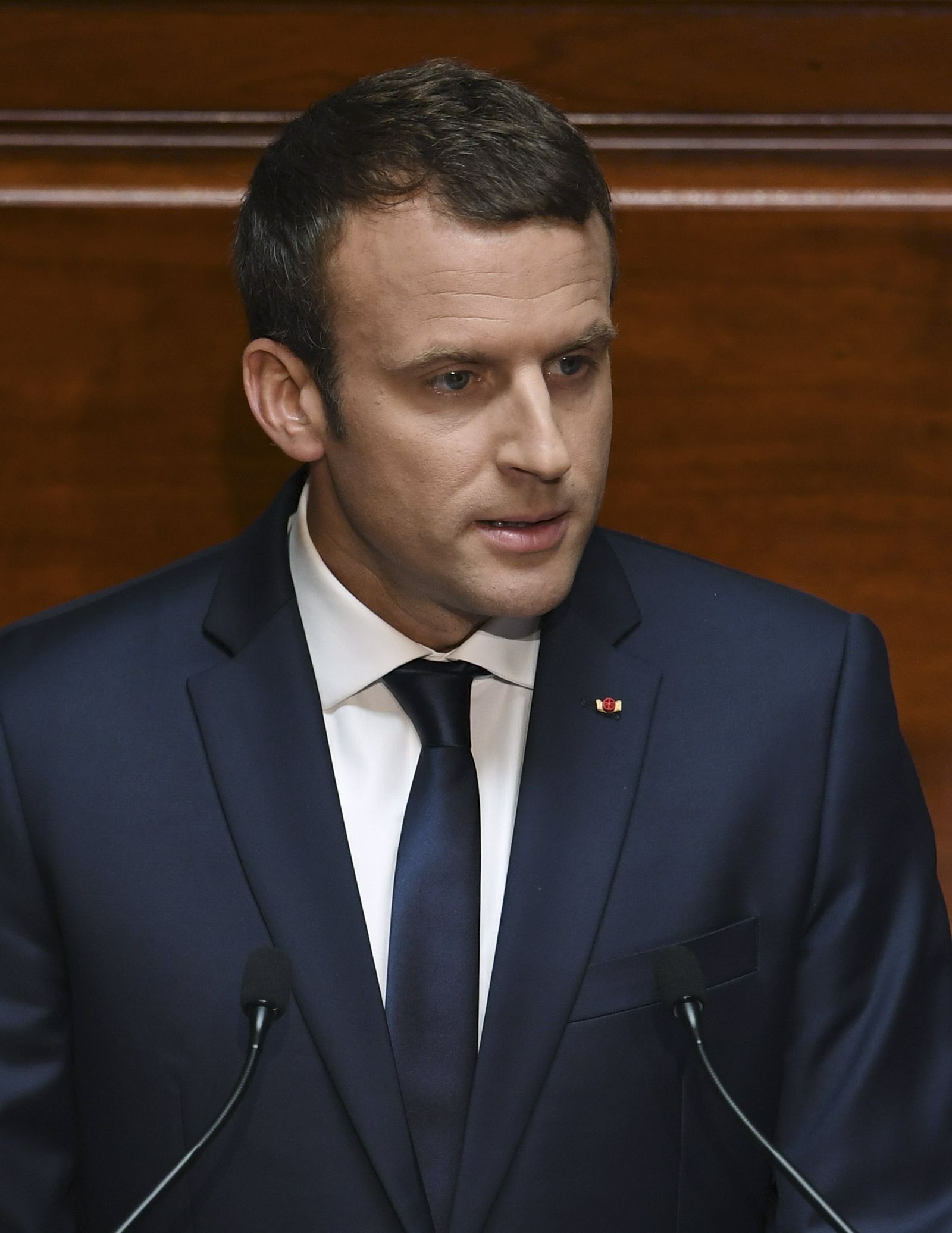 El presidente francés, Emmanuel  Macron.