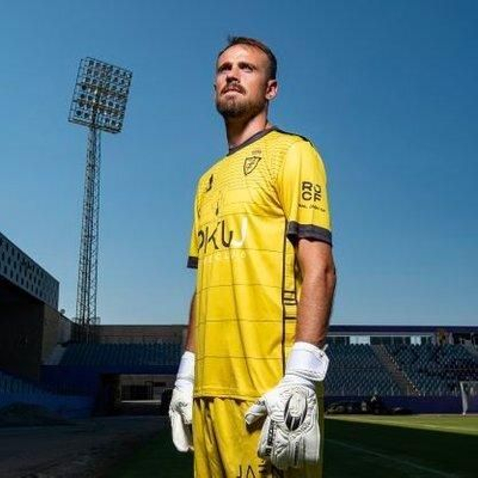 Javi Sánchez en el estadio de La Victoria