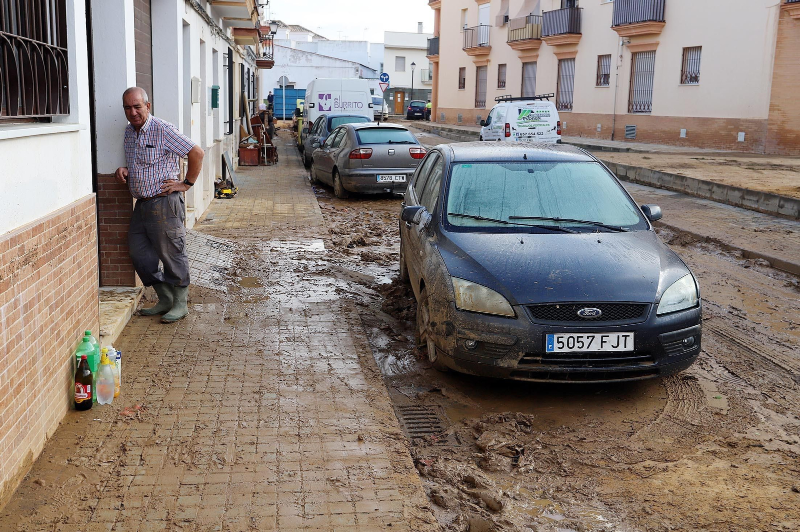 Imágenes de los destrozos provocados por el temporal en Lepe