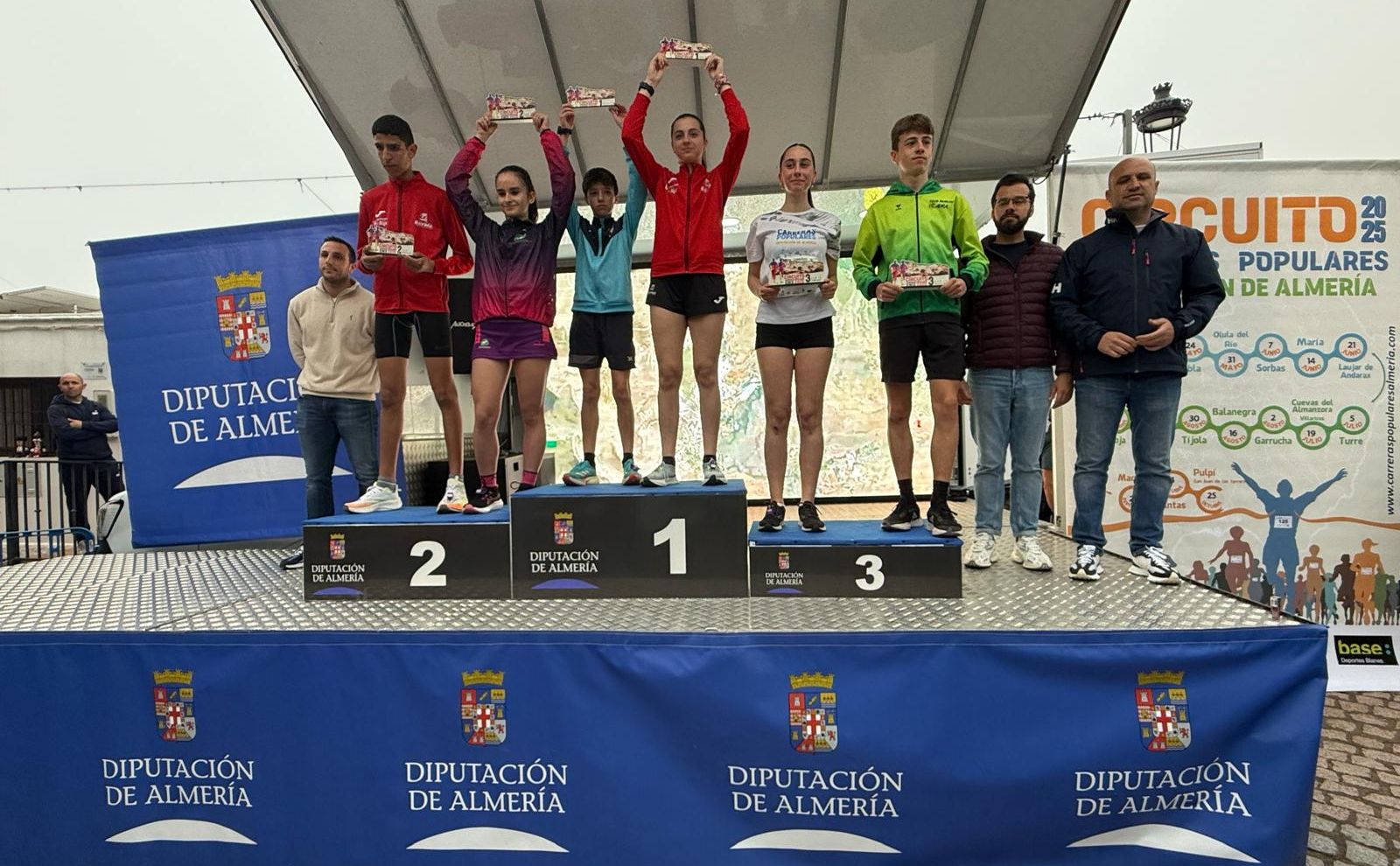 Uno de los podios de la prueba celebrada este fin de semana en la localidad almeriense de Enix.