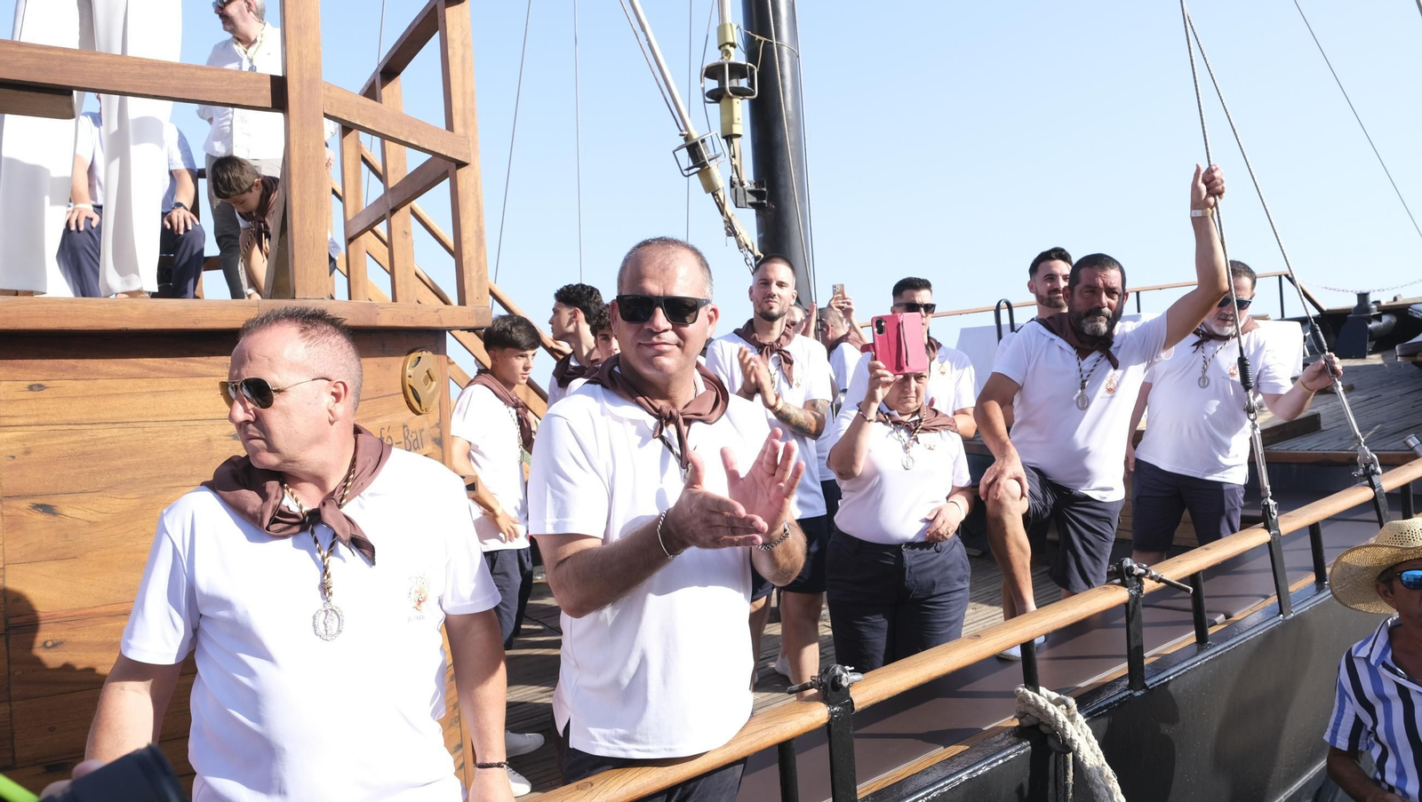 Procesión marítima de la Virgen del Carmen en Aguadulce (Roquetas de Mar), en imágenes