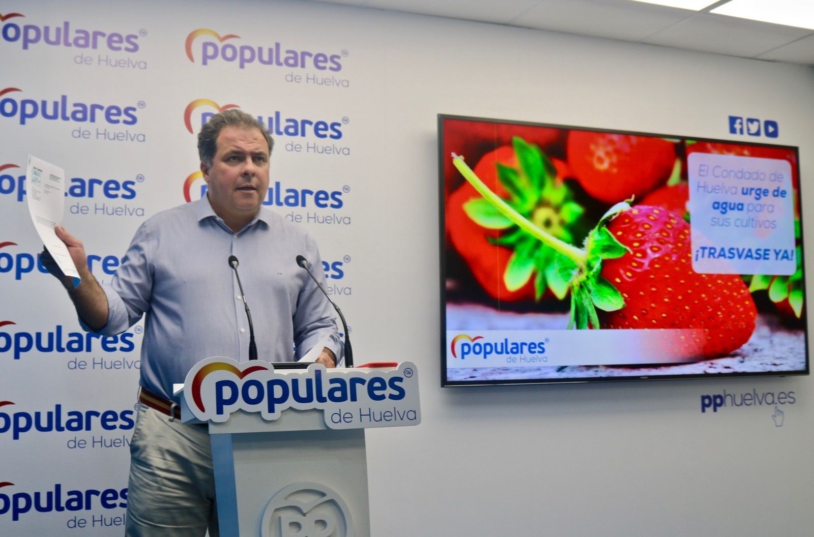 El portavoz del PP en la Diputación, Juan Carlos Duarte.