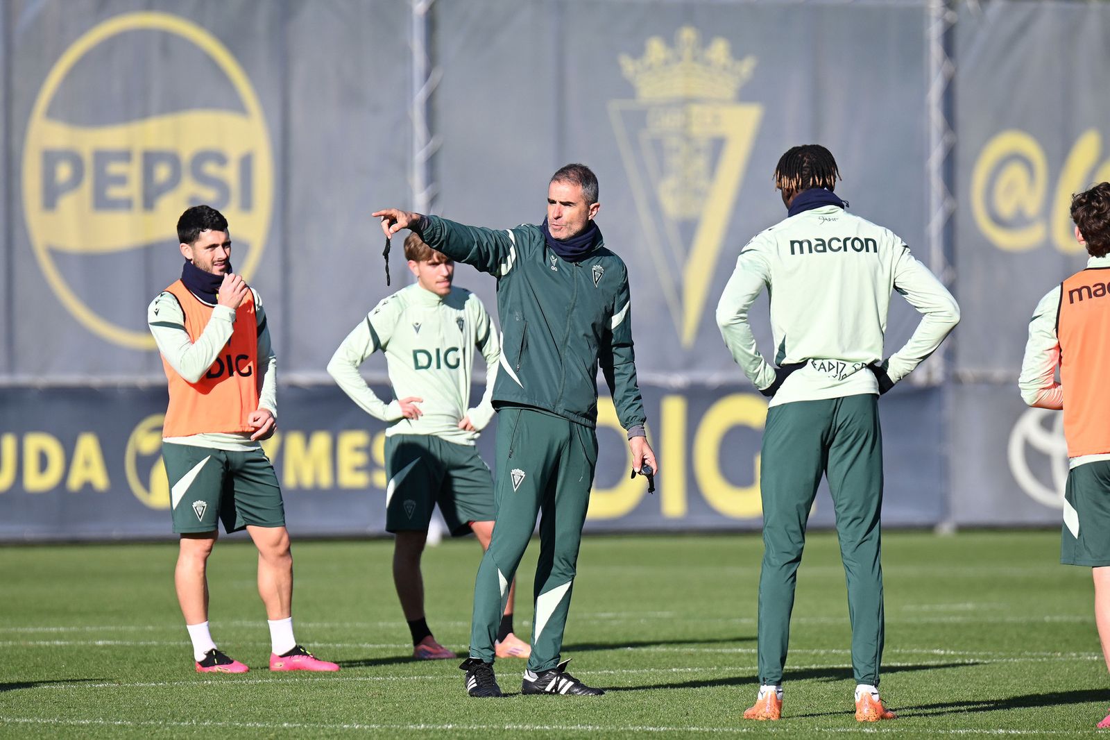 Garitano durante una sesión en El Rosal.