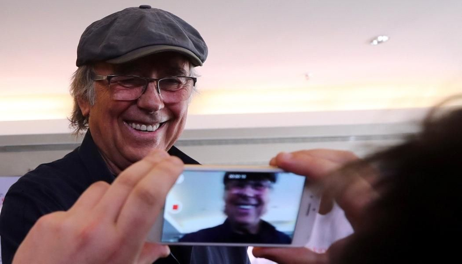 Joan Manuel Serrat, en Santiago de Chile.