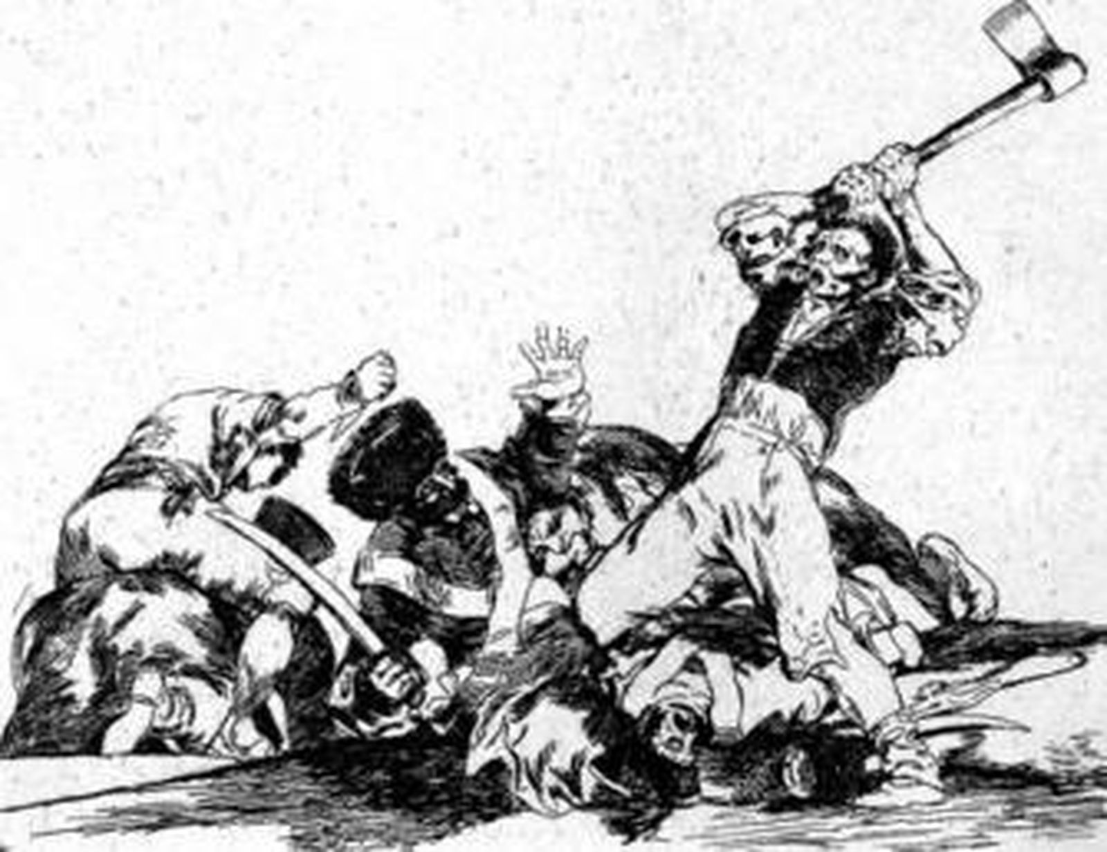 documento histórico. Los 'Desastres de la Guerra' de Goya -algunos reproducidos en esta página- no se publicaron en vida de su autor. Según el director de la Fundación del Museo del Grabado Español Contemporáneo en Marbella, José María Morales, es "complicado determinar los motivos por lo que habría que esperar 35 años después de su muerte para que la Academia de Bellas Artes de San Fernando editara una primera edición".