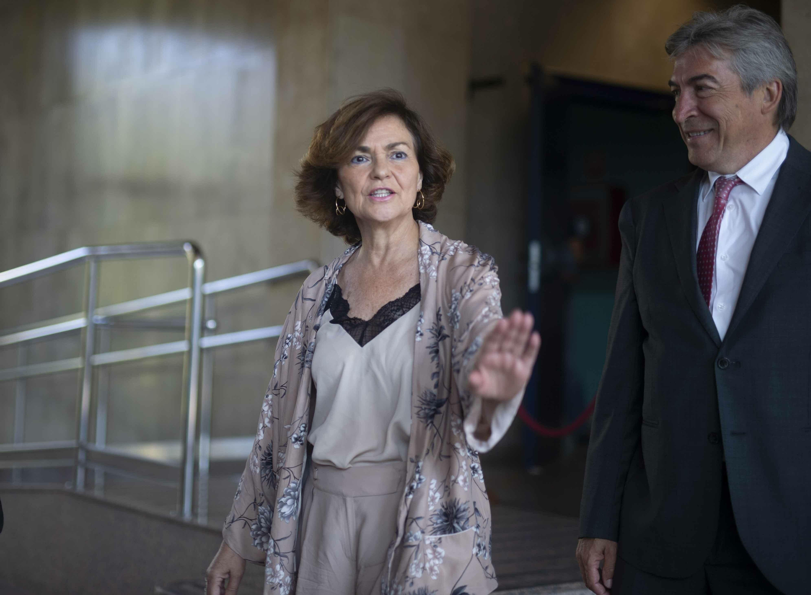 Carmen Calvo, en la subdelegación del Gobierno en Córdoba.