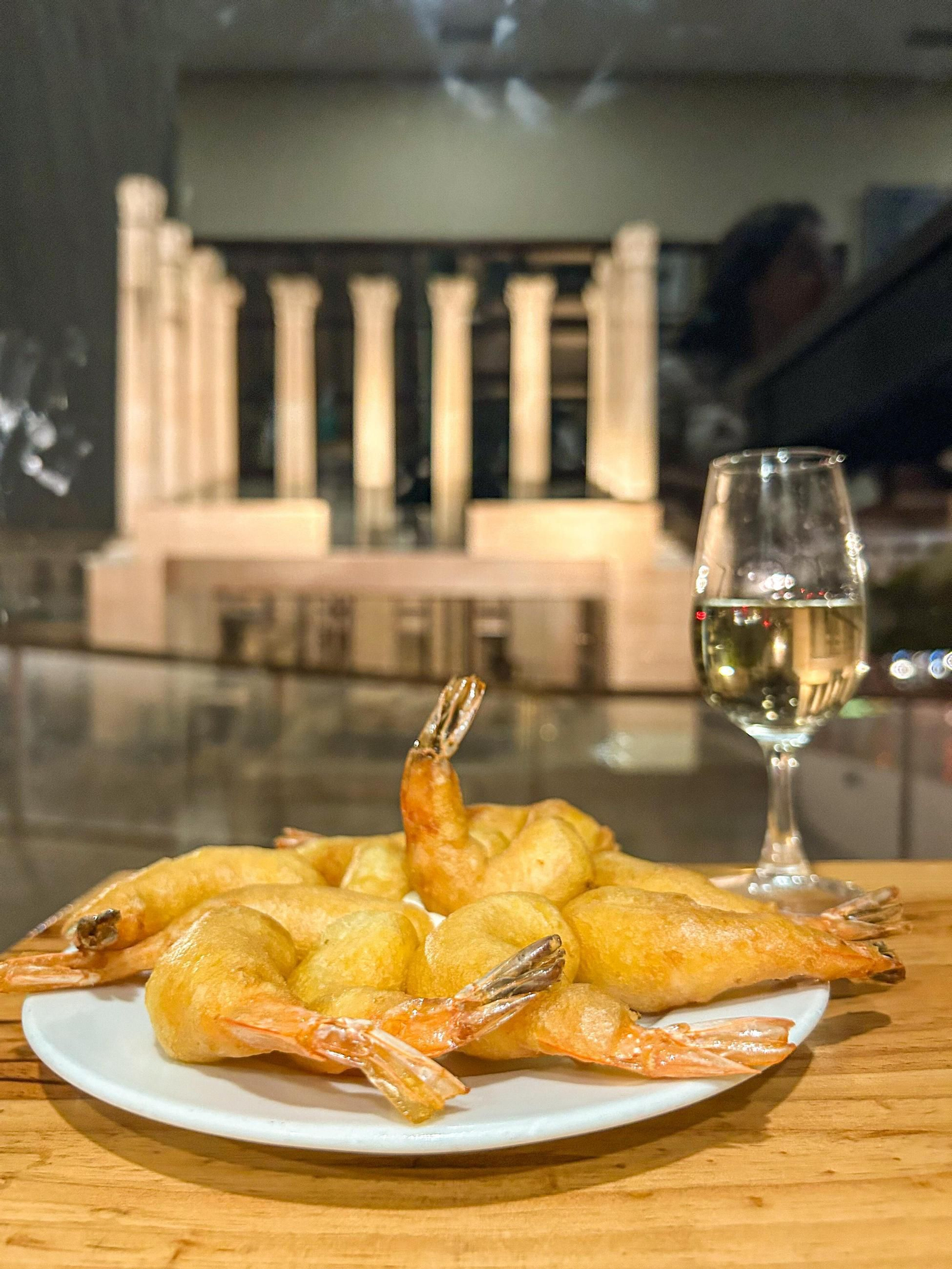 Gambas rebozadas de Taberna El Gallo del Centro