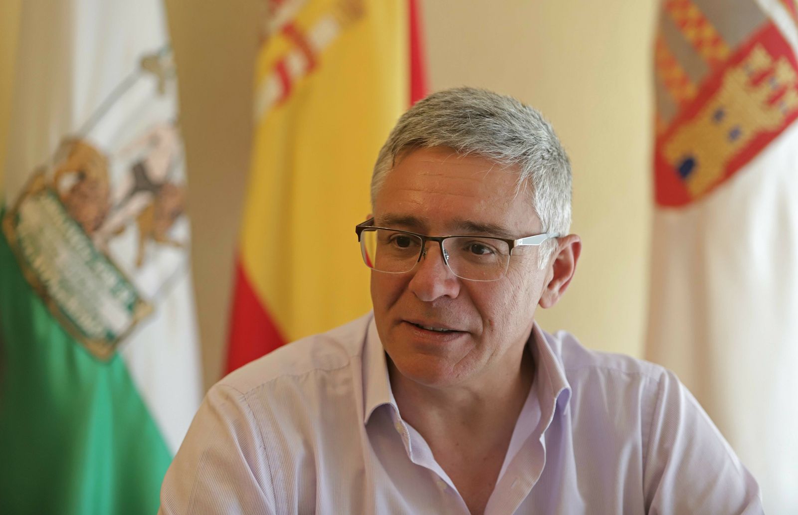 Juan Casanova durante su candidatura a la alcaldía de Castellar, el pasado mayo.