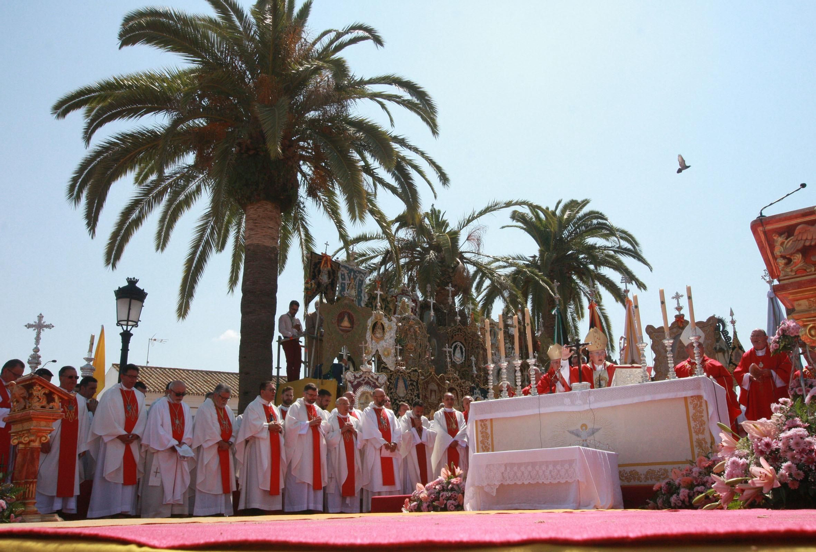 Las imágenes de la Misa de Pentecostés en El Rocío