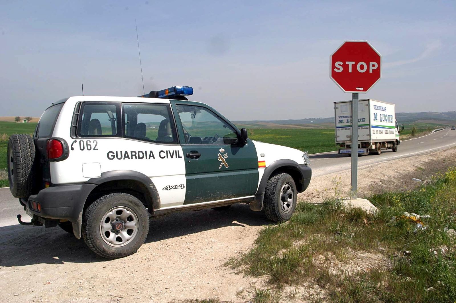 Vehículo de la Guardia Civil.