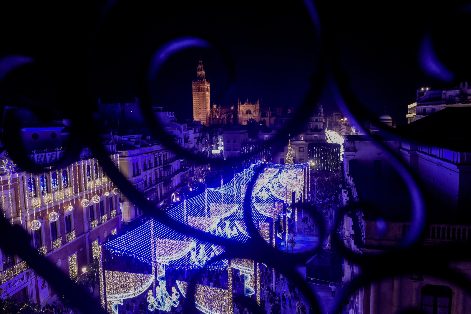 Encendido de la iluminación de Navidad en Sevilla