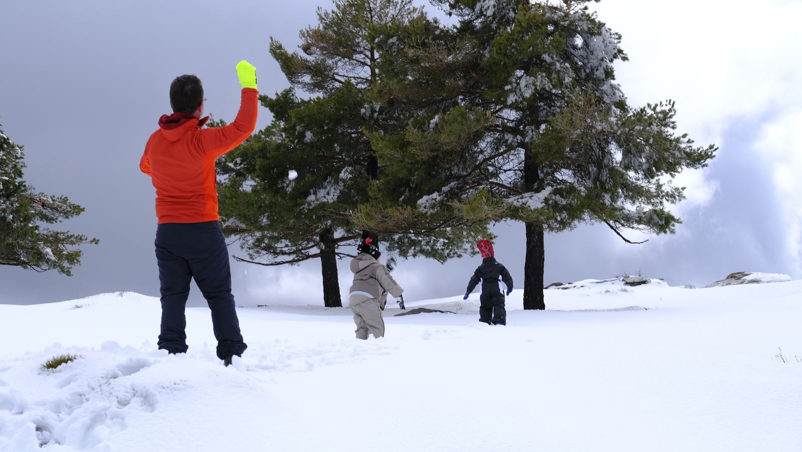 Imágenes del temporal de nieve en la provincia de Almería.