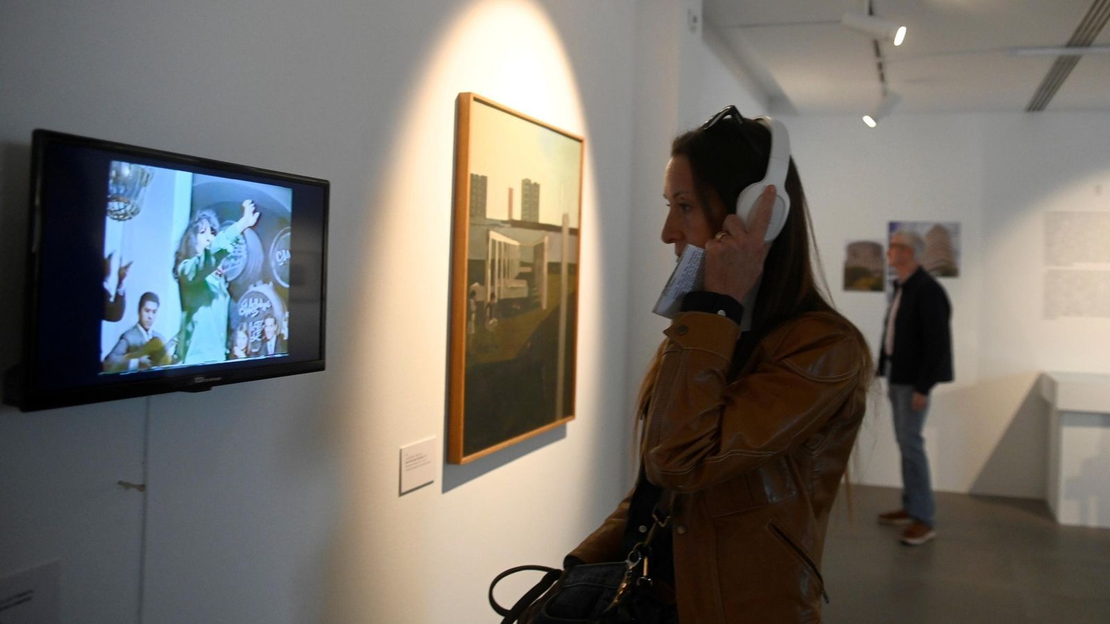 Uno de los vídeos que se pueden ver en la exposición.