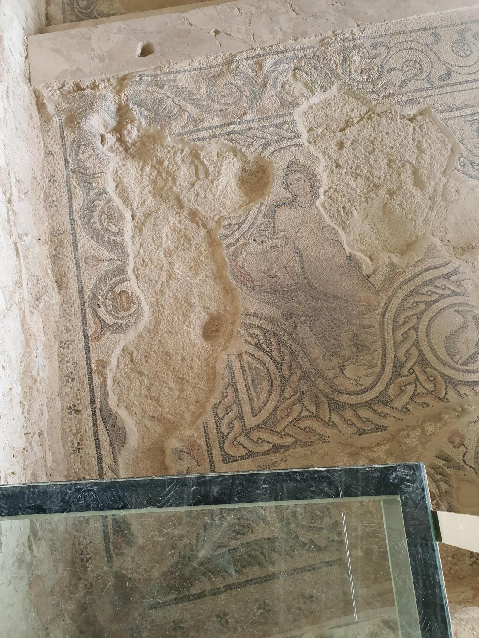 Uno de los mosaícos de la villa romana