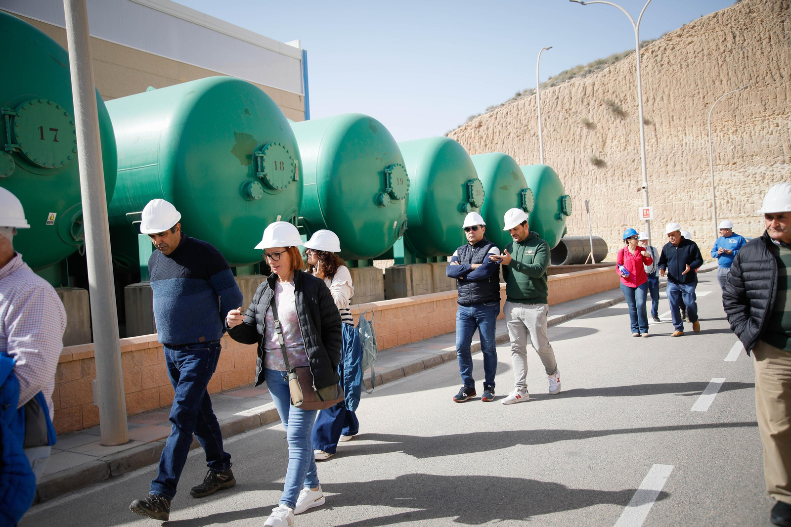 CUCN visita la desaladora de Carboneras y las balsas de Níjar