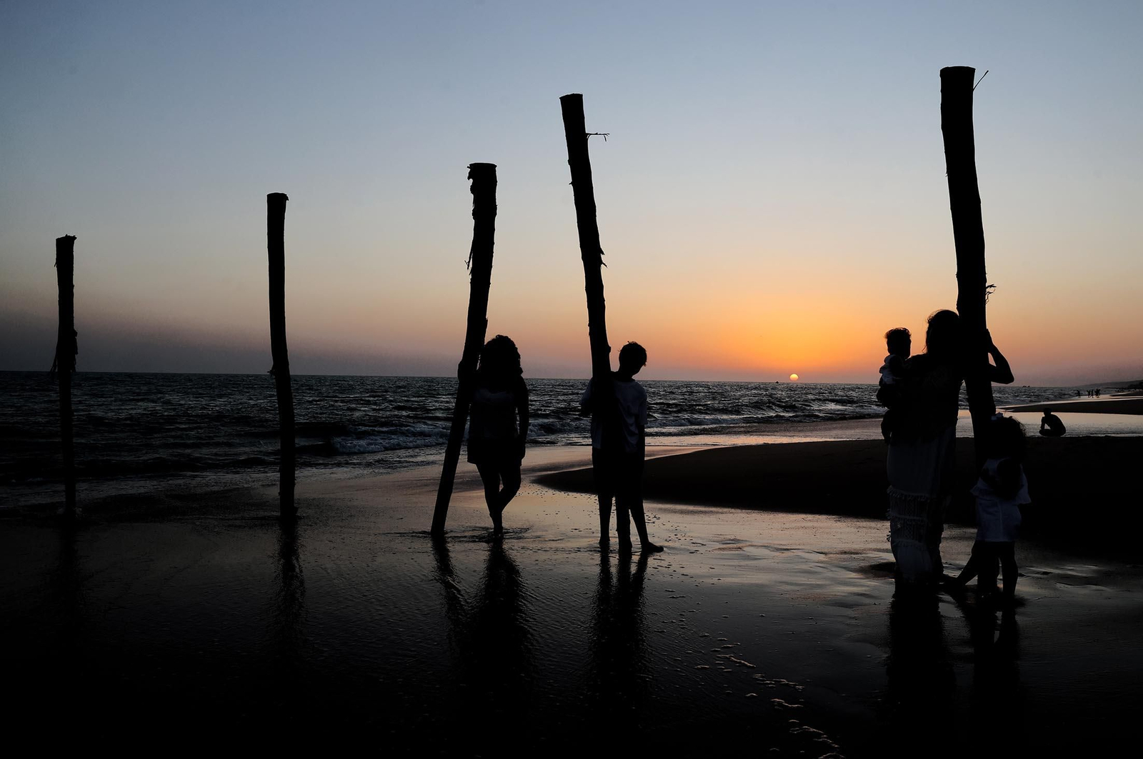 Imágenes del caluroso día en la playa de Matalascañas