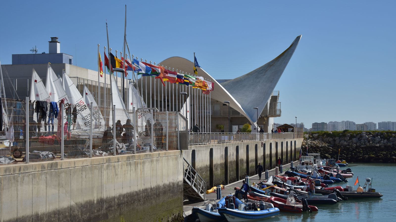 Todo preparado para arrancar en la Semana Olímpica Andaluza de vela.