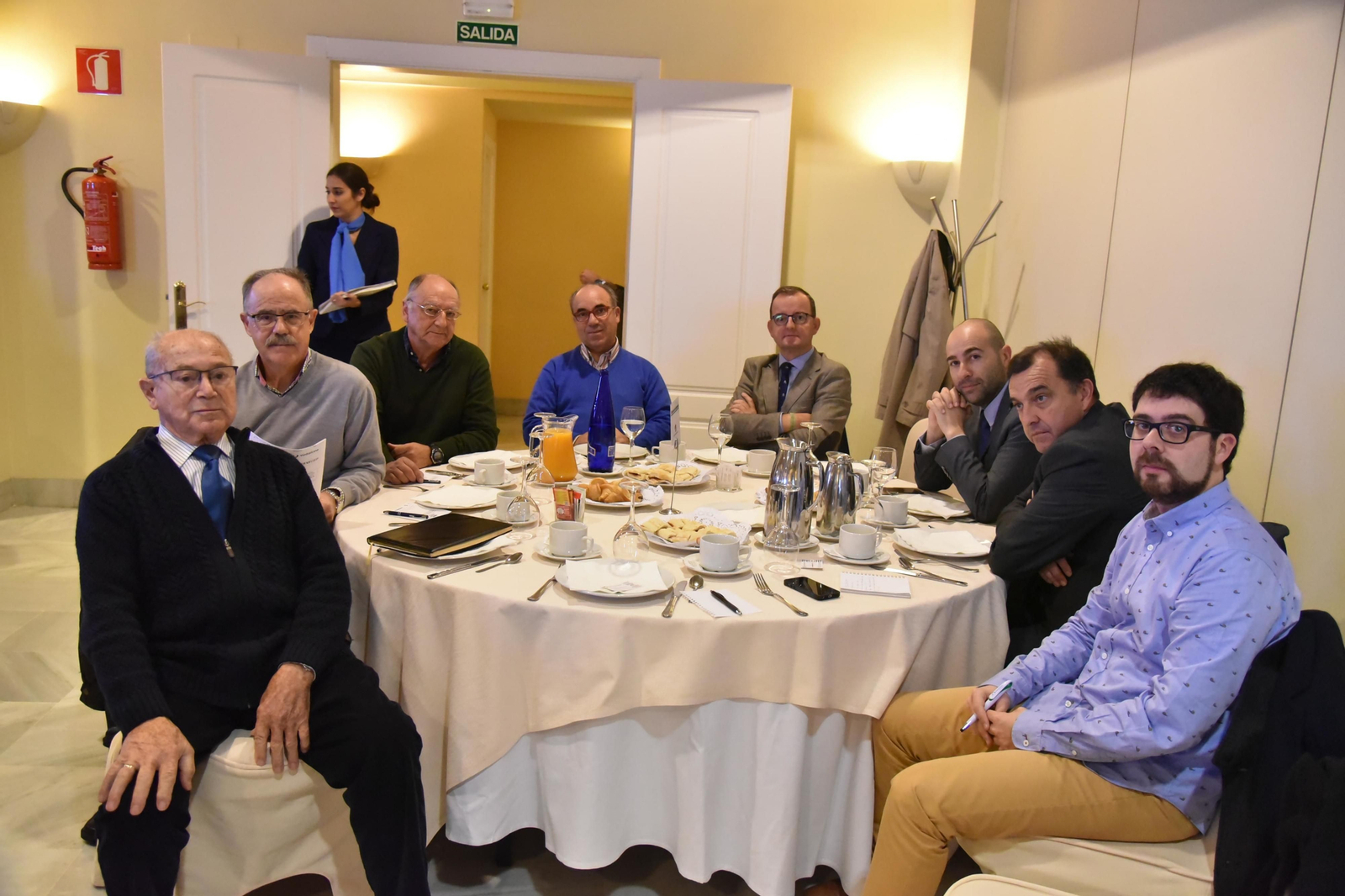 Luis Martín, José Méndez, Antonio Seguera, José Antonio Gómez, Francisco Arroyal, Manuel Piedra, Alonso Luque y Alberto Rodríguez.