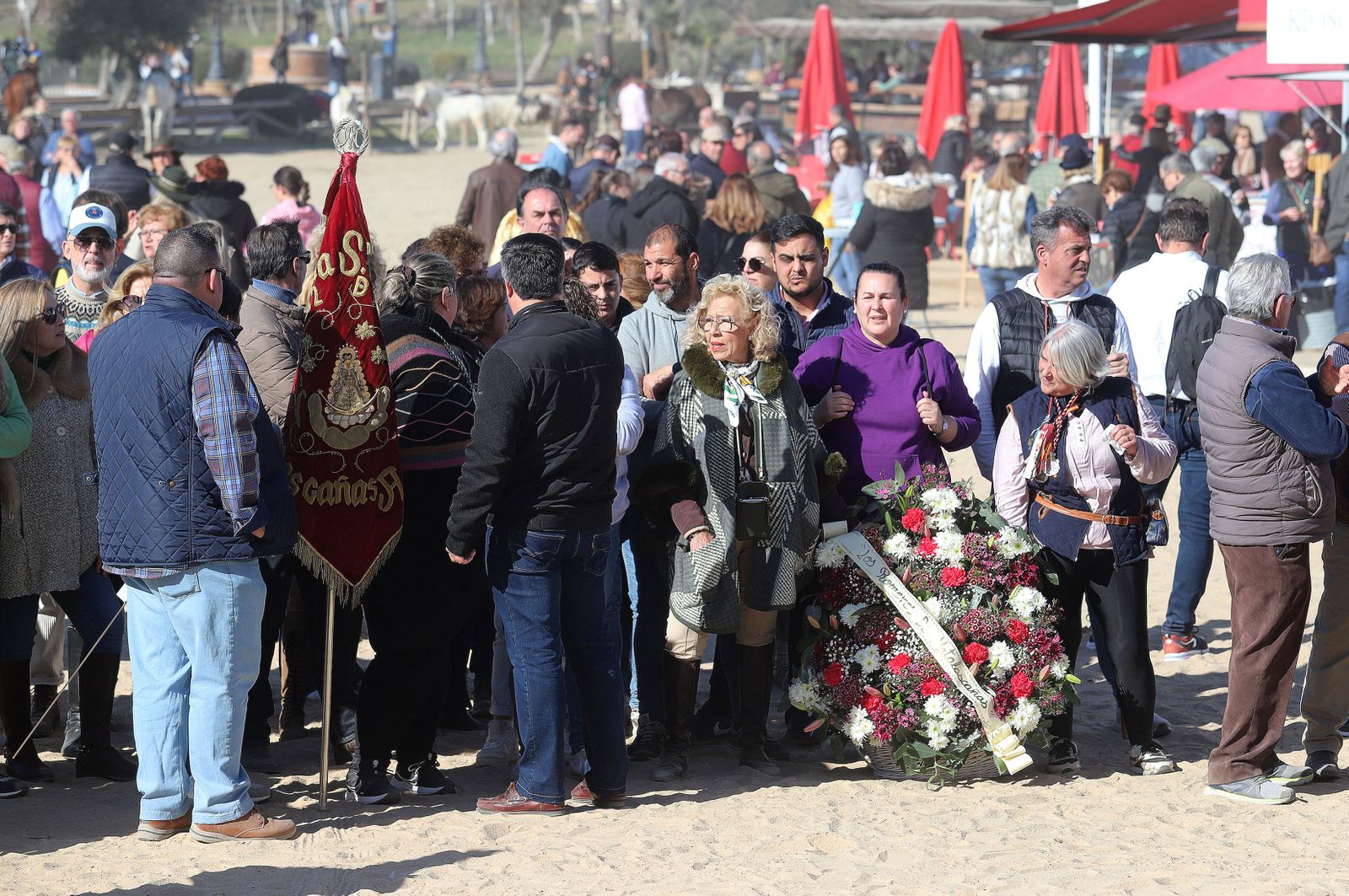 Imágenes del ambiente previo a la celebración de la Candelaria en El Rocío