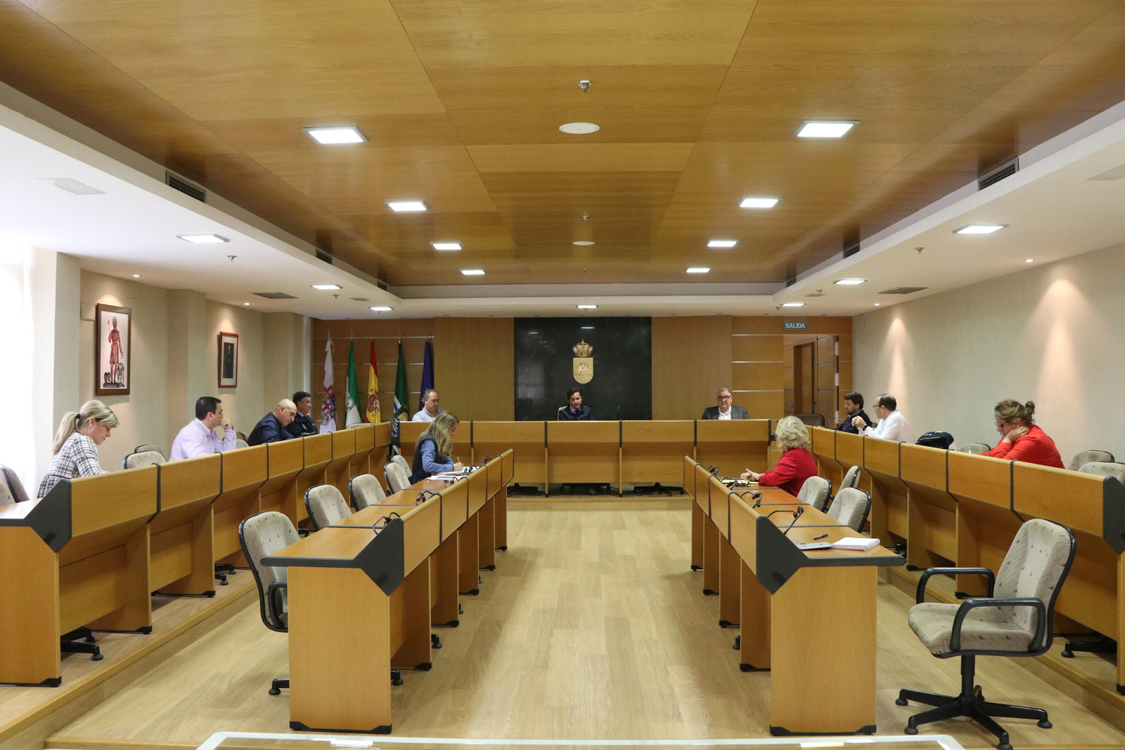 Reunión de la comisión de seguimiento del coronavirus en el Ayuntamiento de El Ejido.