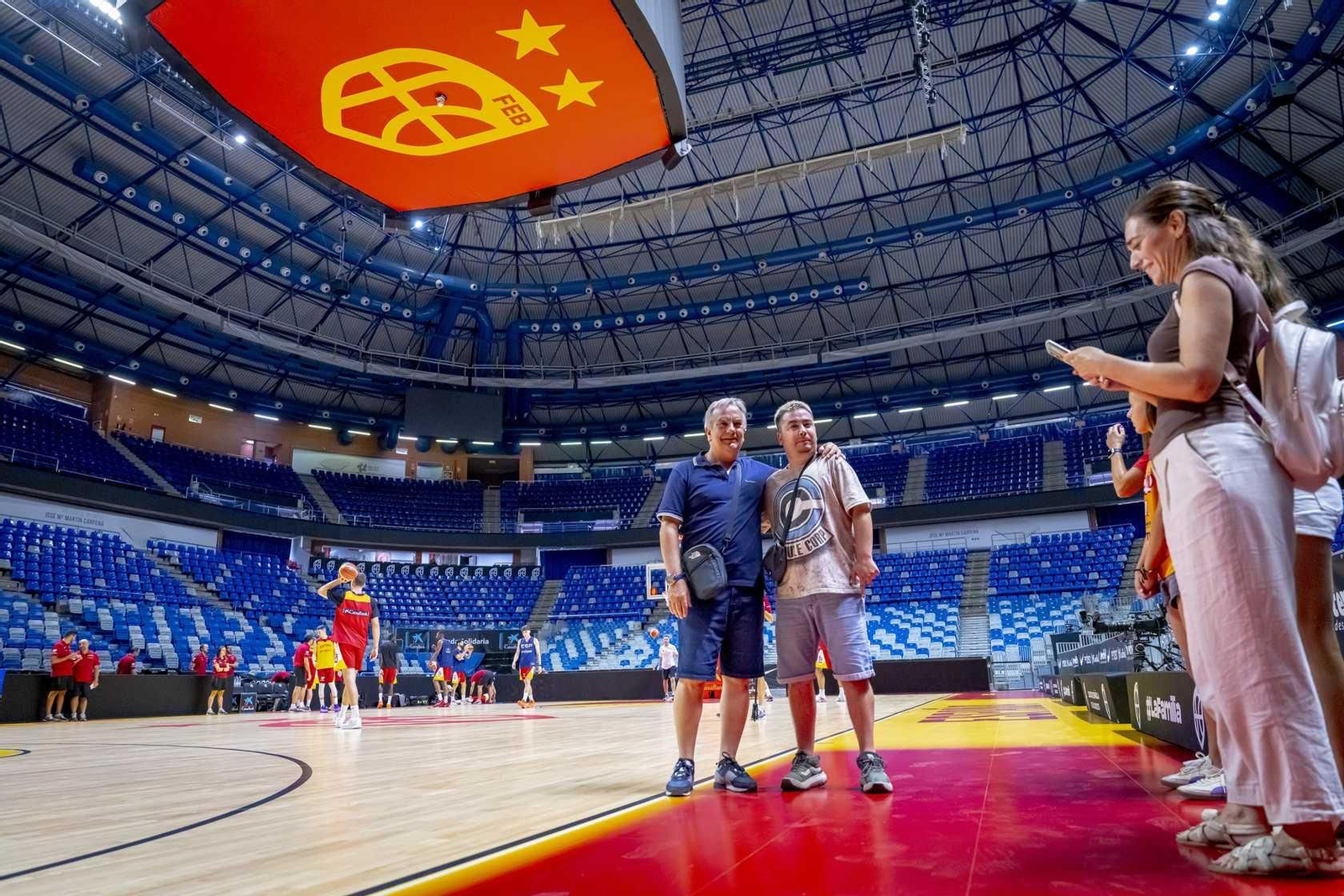 Así luce el Carpena customizado para los partidos de España