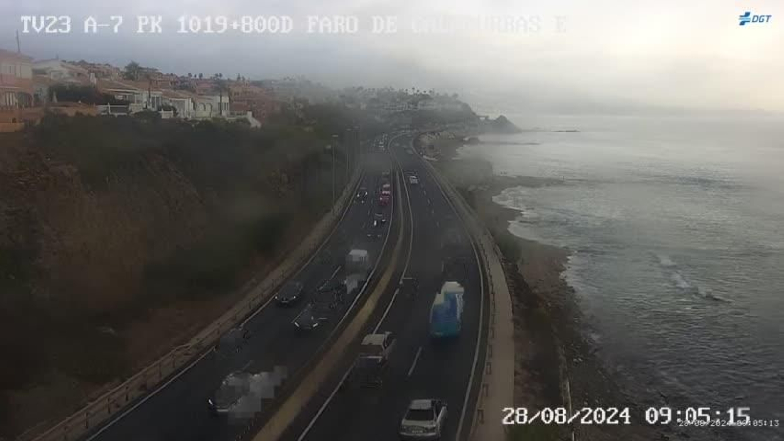 Autovía A-7 a su paso por Fuengirola, sentido Marbella. Autovía A-7 a su paso por Fuengirola, sentido Marbella.