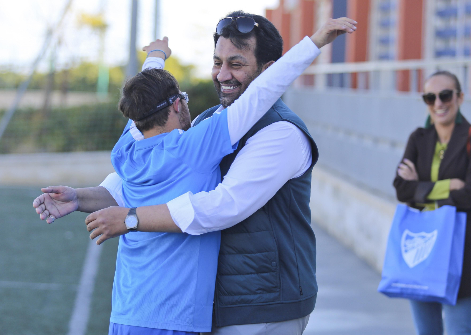 Las fotos del jeque Al-Thani con el Málaga Genuine