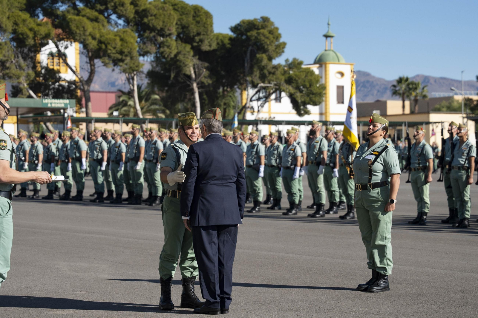 Así conmemora el día de la Inmaculada Concepción la Brigada de la Legión en Almería y despide al contingente que parte a Eslovaquia