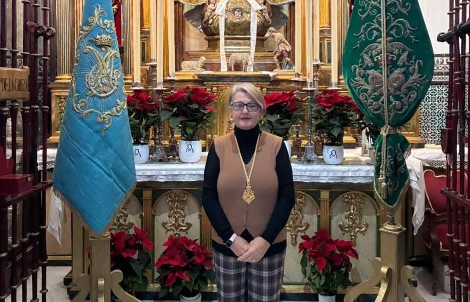 La cofrade Manuela Arenas