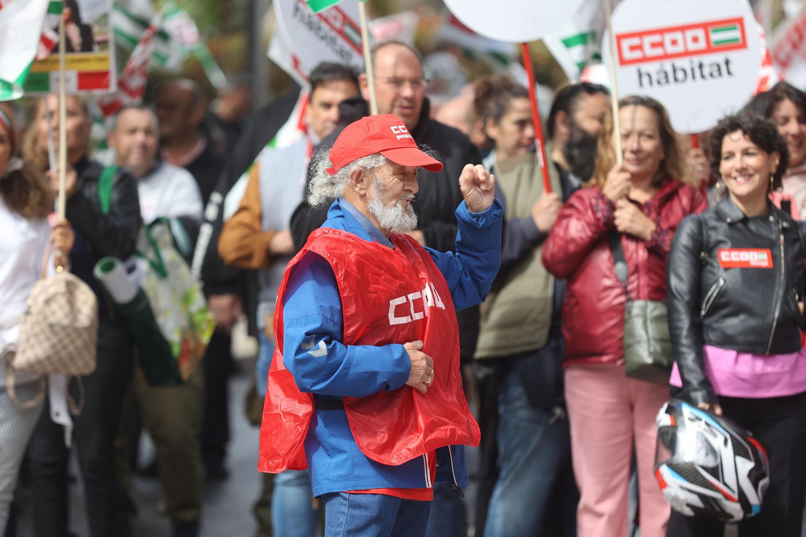 La manifestación del 1 de mayo en Málaga, en fotos
