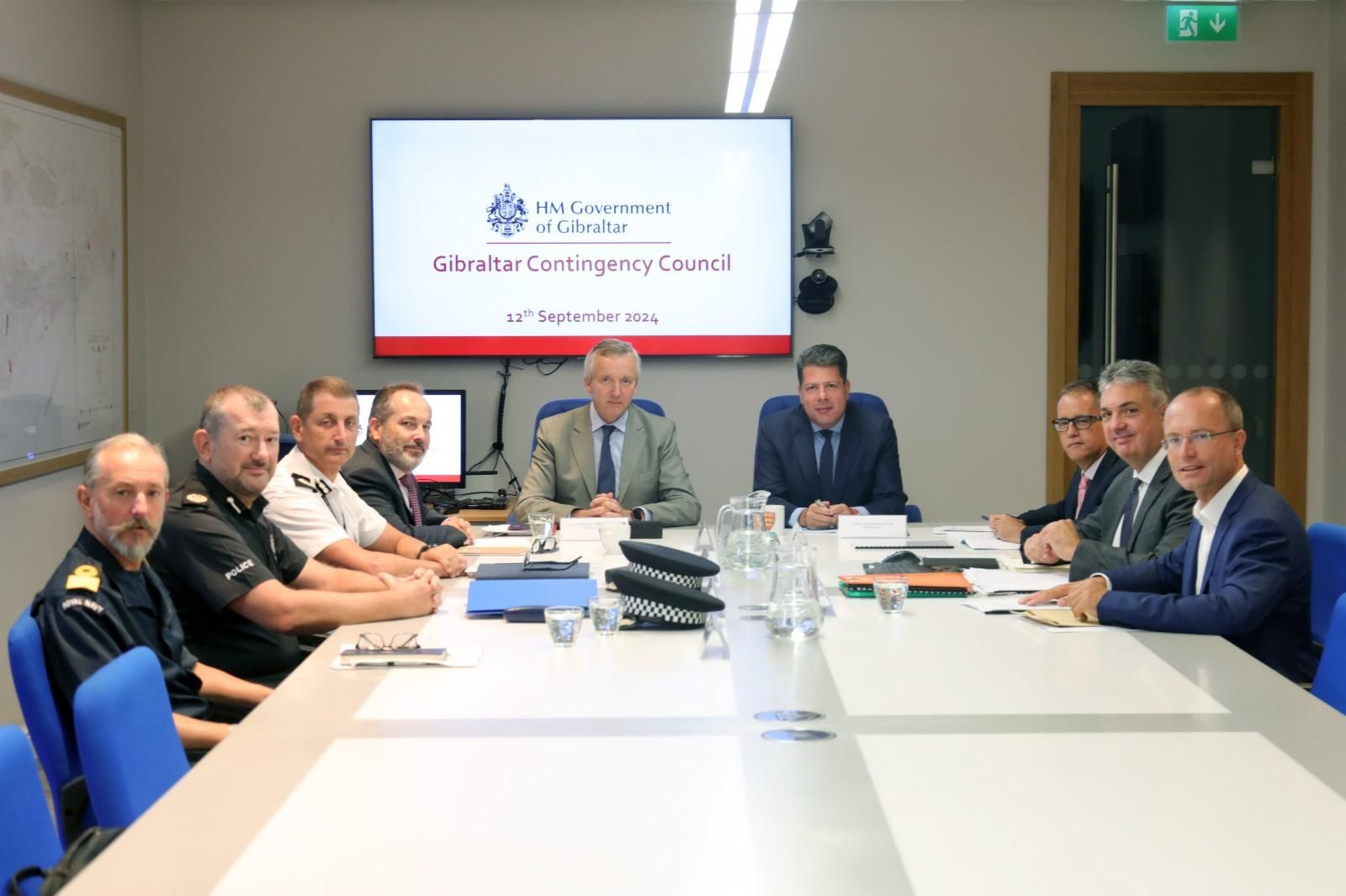 La reunión del Consejo de Contingencias de Gibraltar.