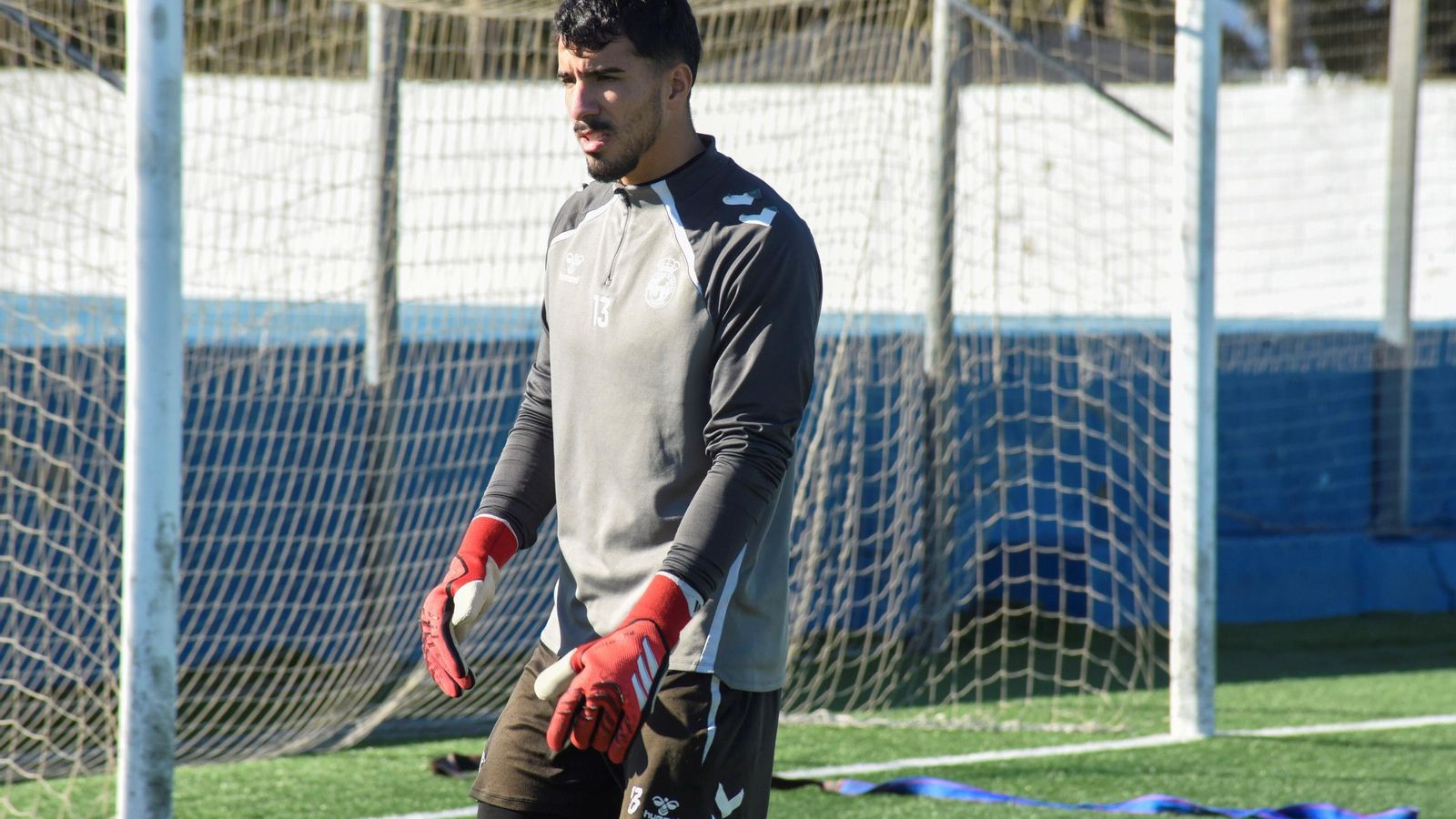 Brian Mahugo, en plena jornada de trabajo