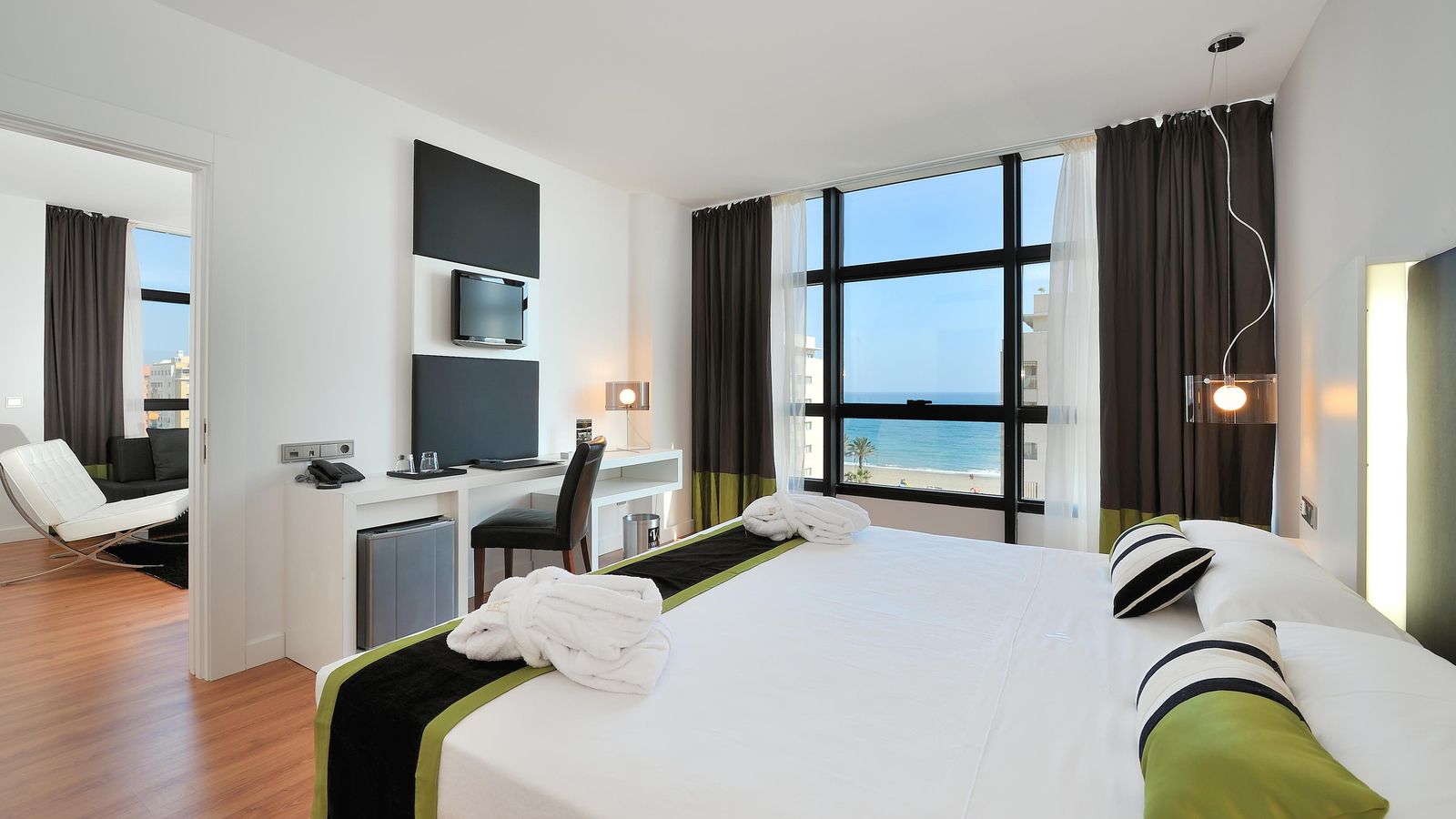 Una habitación del hotel Vincci Málaga.