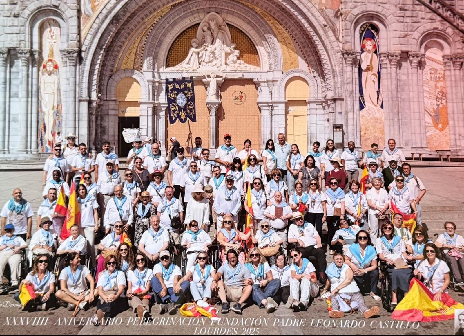 Una fotografía de los asistentes a la peregrinación.