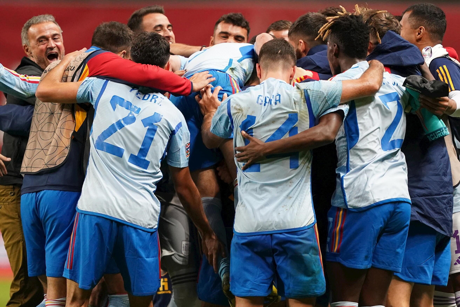 La selección española hace piña.