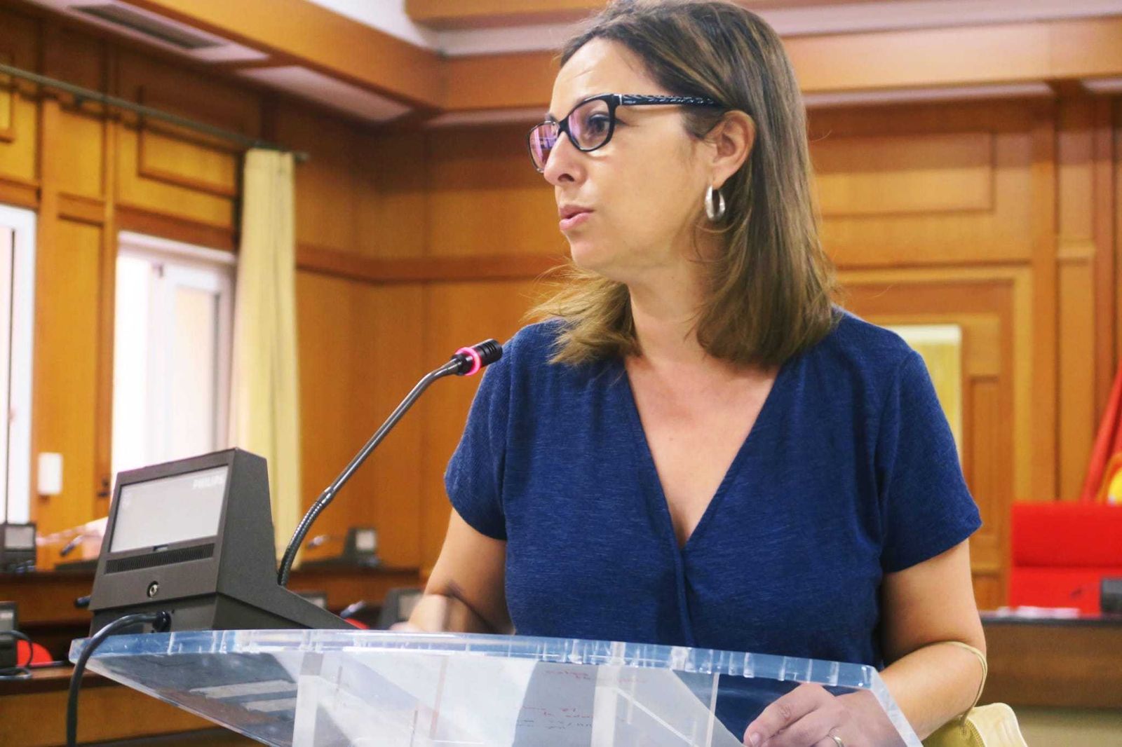 La portavoz municipal del PSOE, Isabel Ambrosio.