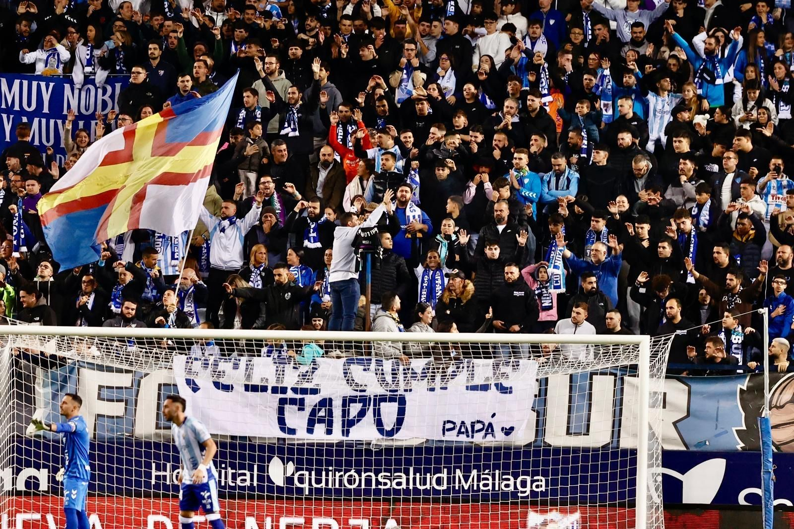 Grada de La Rosaleda.