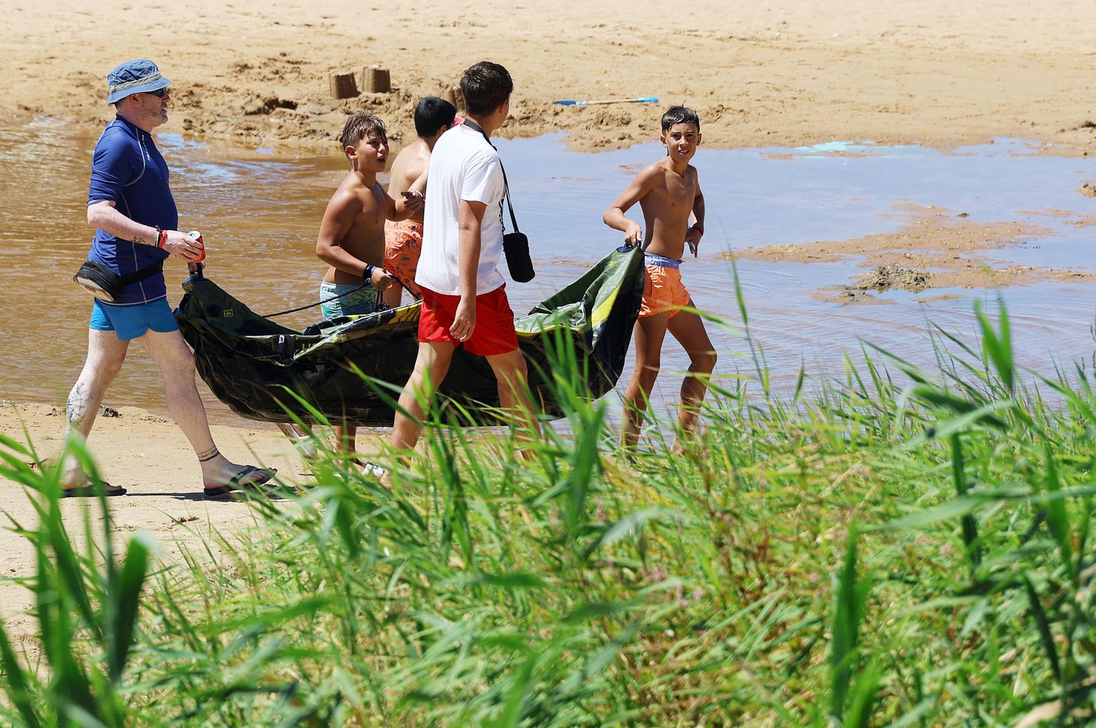 Imágenes de una maravillosa mañana de verano en las playas de la Torre del Loro y Mazagón
