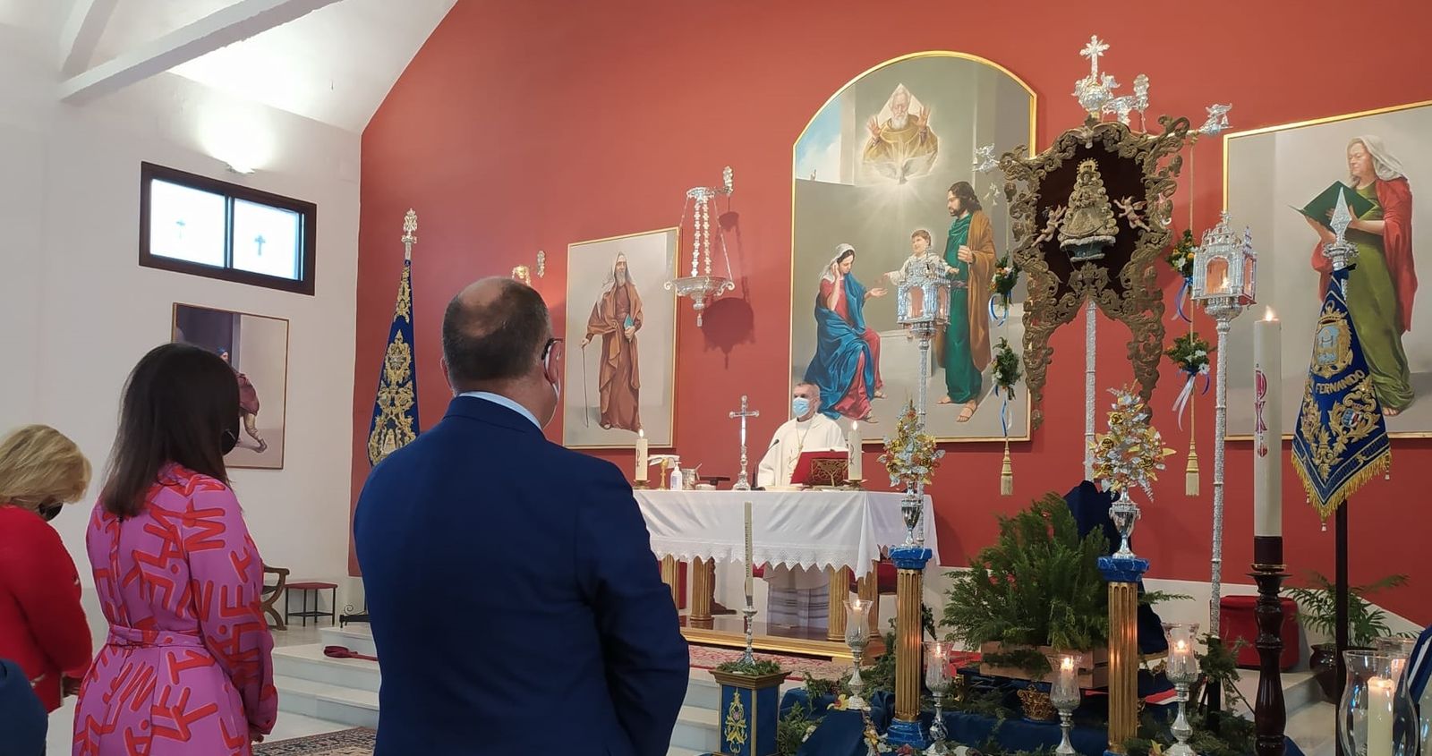 Misa de romero de la hermandad del Rocío celebrada el año pasado.