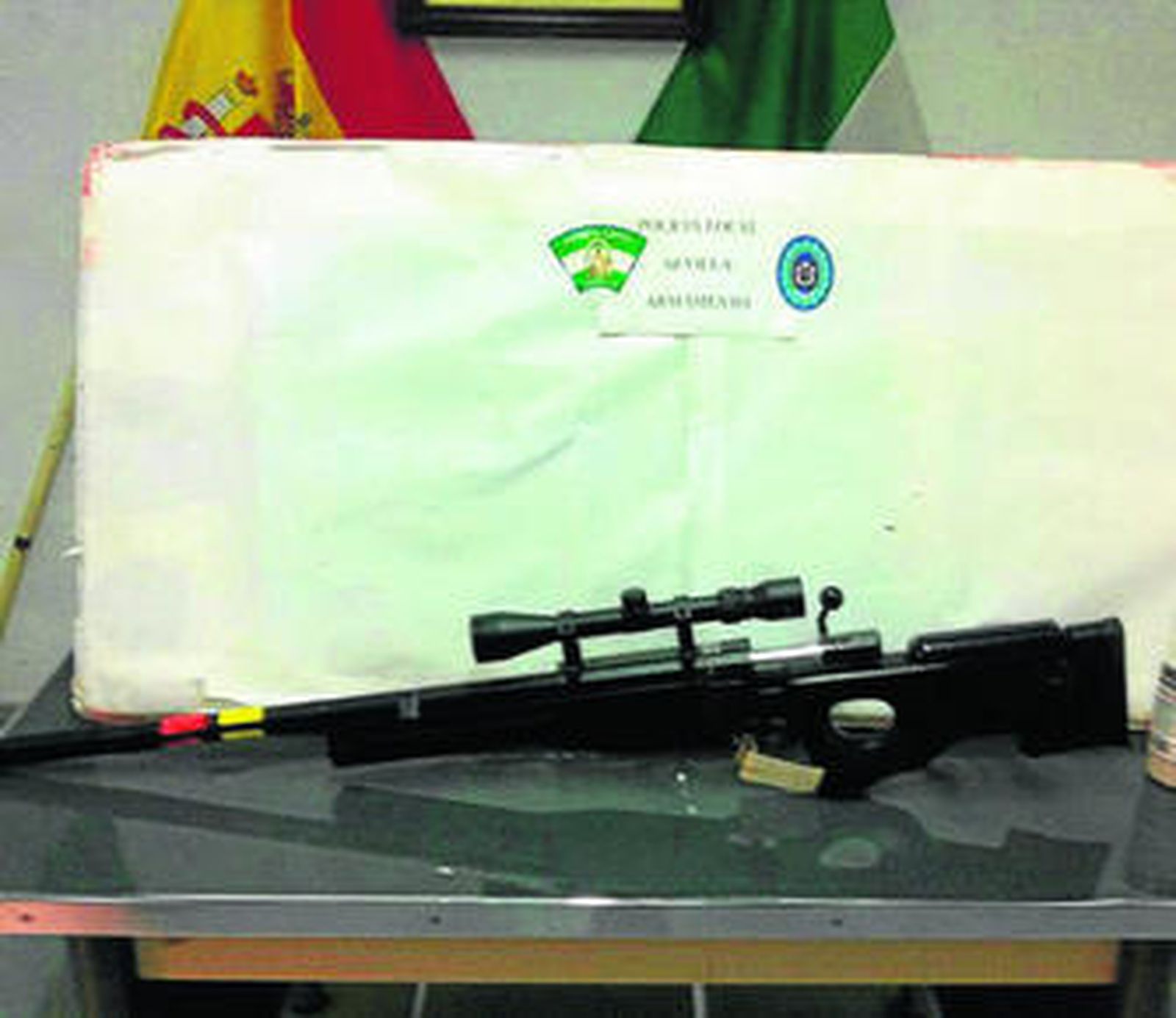 El arma empleada por los jóvenes.