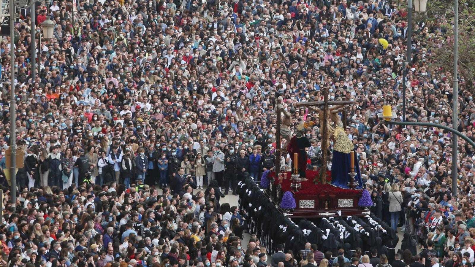 Dolores del Puente en la rampa de la Aurora.