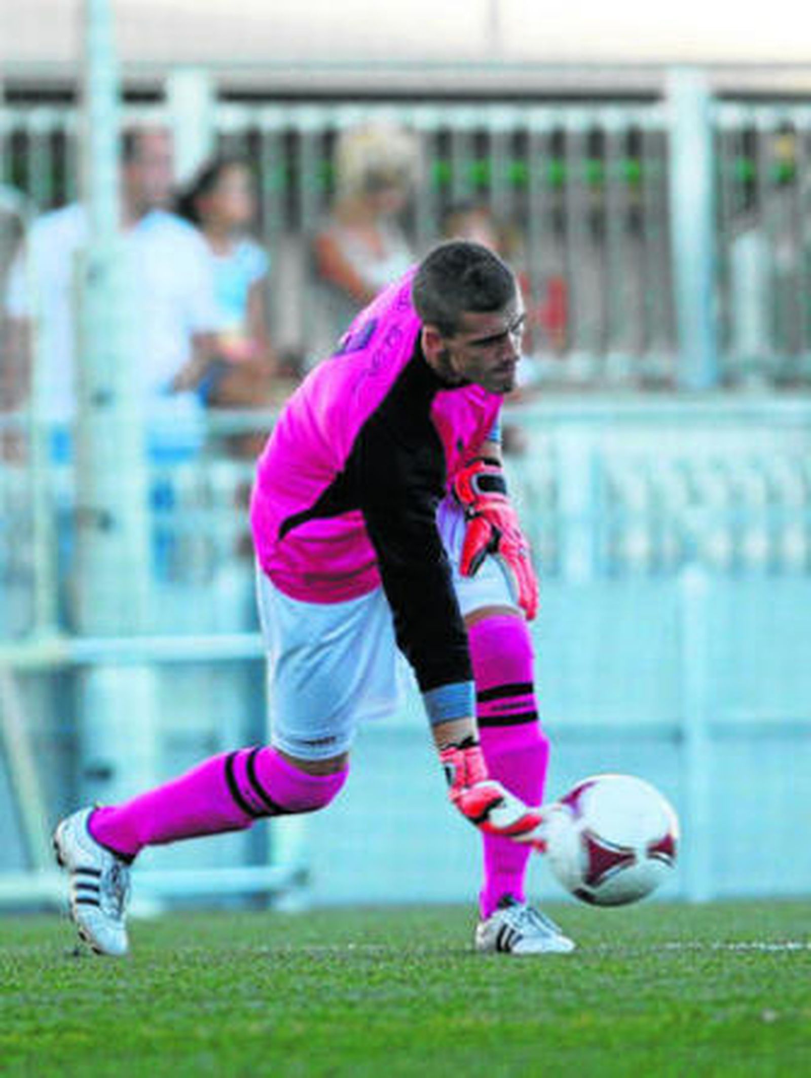 Jaume apenas tuvo trabajo durante todo el partido.