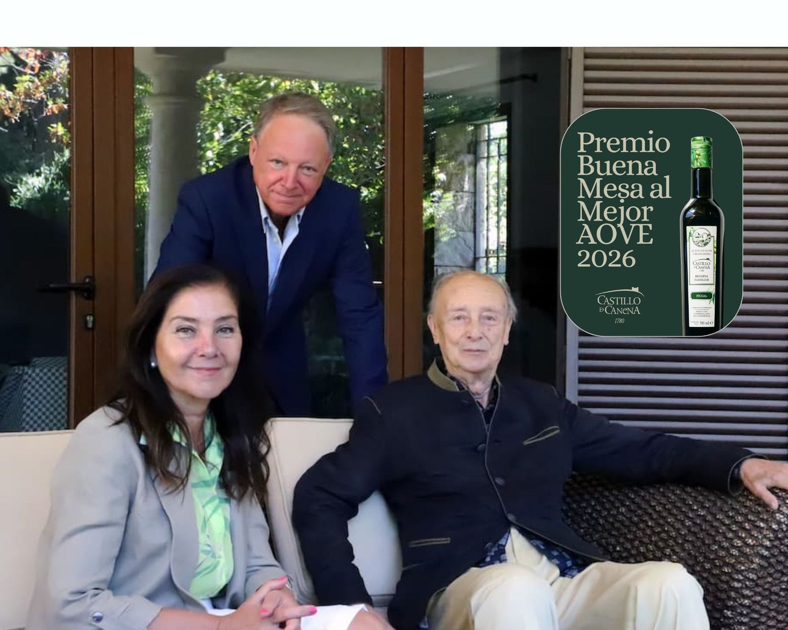 Rosa Vañó, Francisco Vañó y Luis Vañó, responsables de la empresa Castillo de Canena.