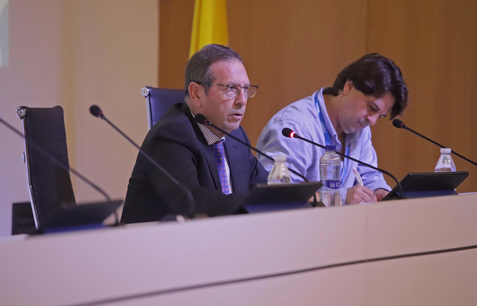 Fotos de la segunda jornada del congreso Rh2edin de energías limpias en la ETSI de Algeciras