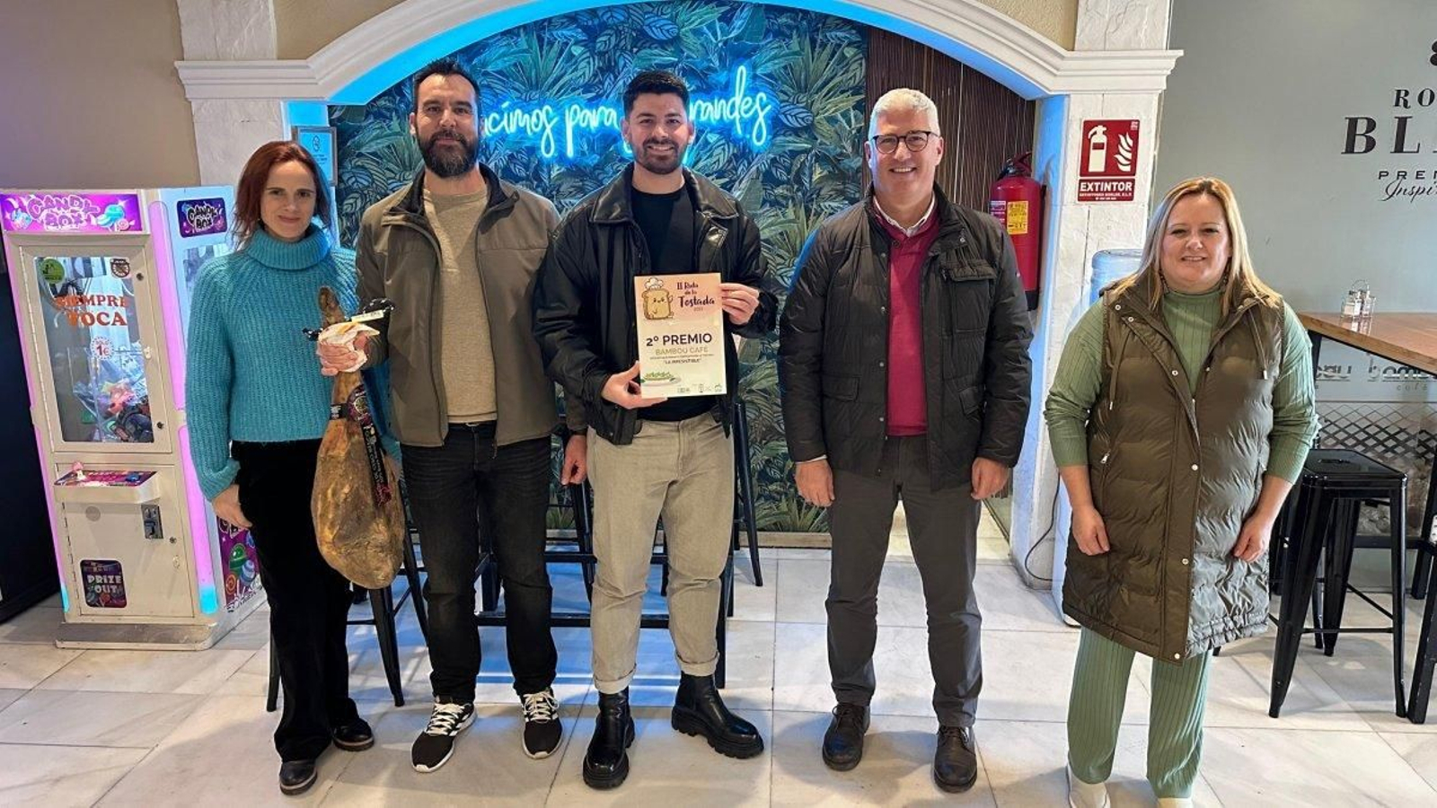 Premiados en una edición anterior de la Ruta de la Tostada de Huércal de Almería.