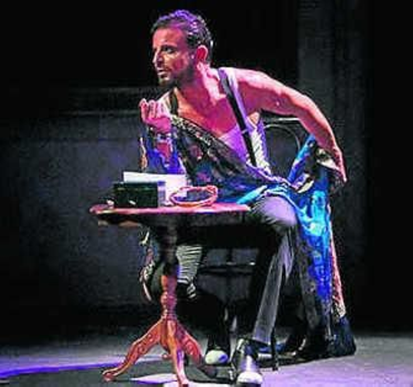 Maya, en un momento del espectáculo.