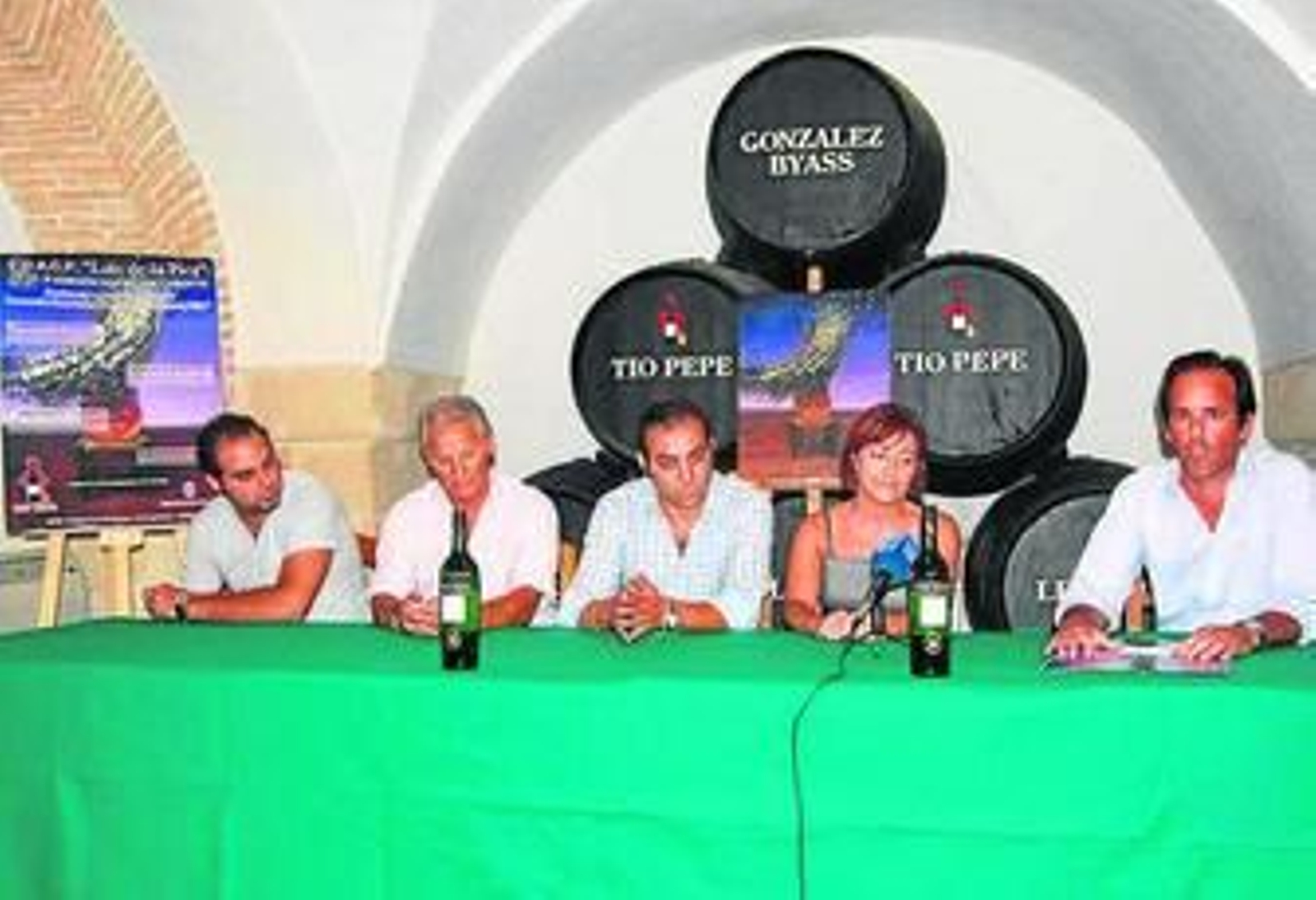 Un momento de la presentación de la cita, ayer, en González Byass.